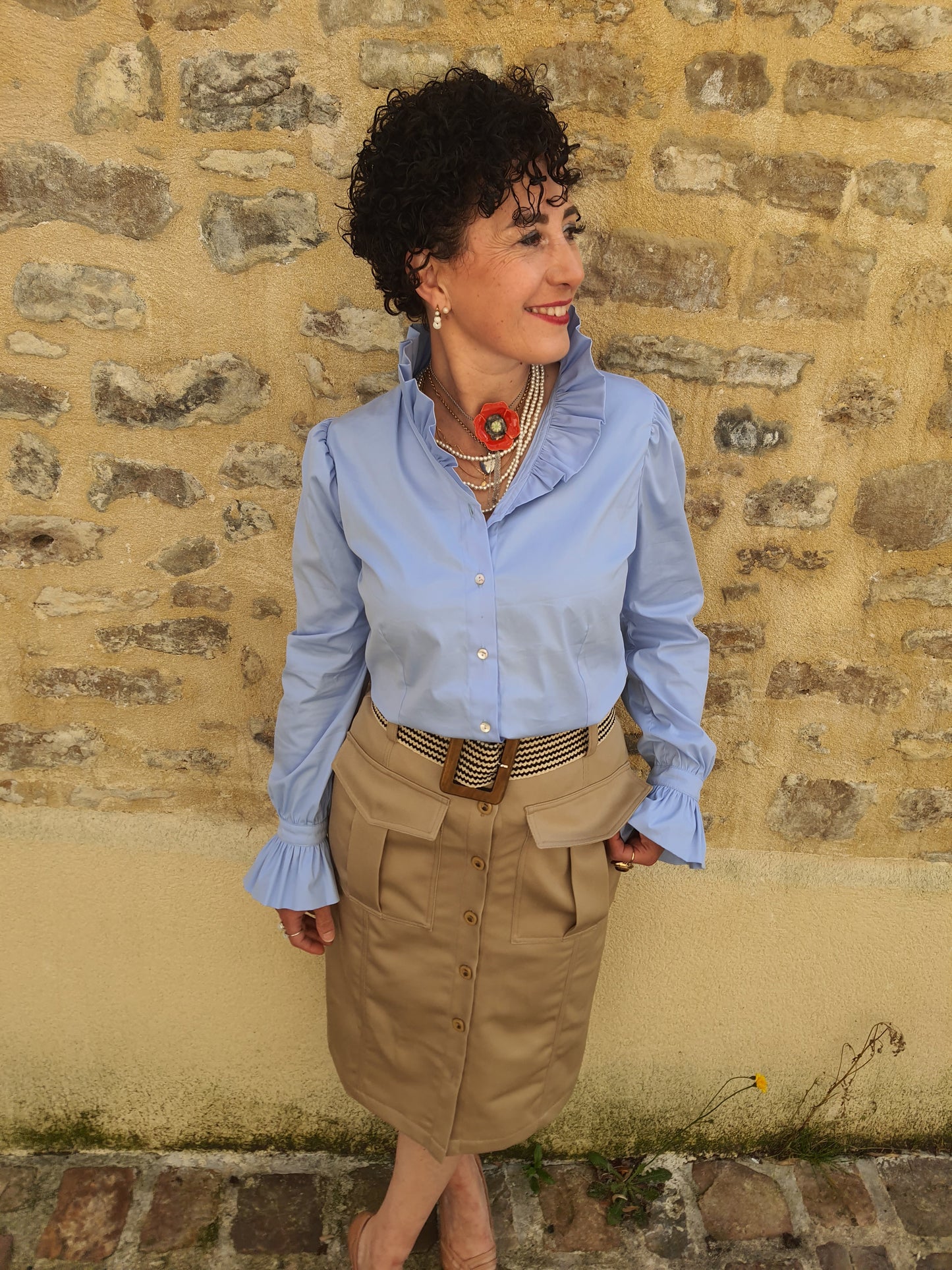 Chemisier BRUNE - MA REINE - Edition limitée - Fabriqué en France