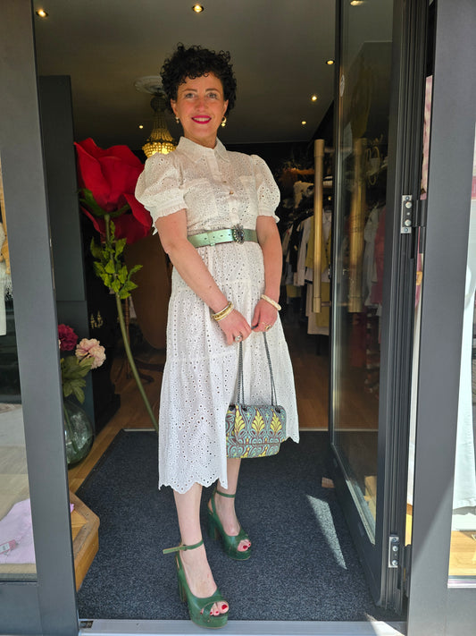Robe broderie anglaise blanche - Collection Prêt-à-Porter