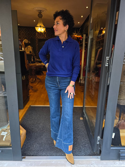 Pull polo bleu- Prêt-à-Porter