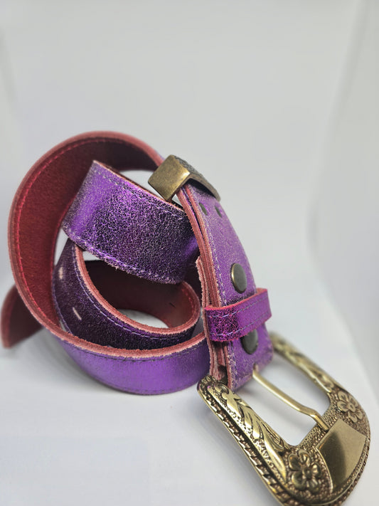 Ceinture laminati Fuschia