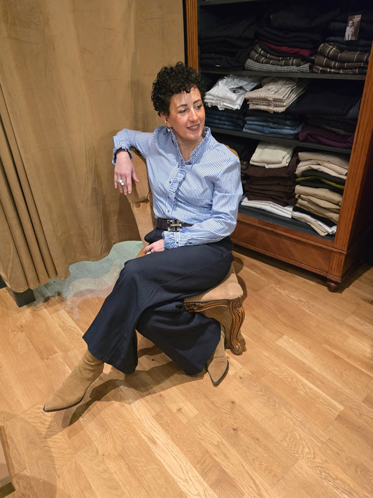 Chemise Bleu FLORINE - MA REINE Collection