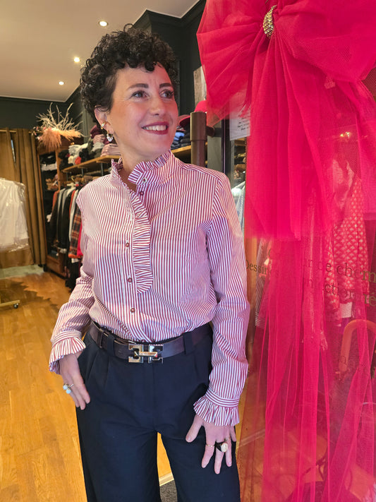 Chemise Bordeaux FLORINE - MA REINE Collection