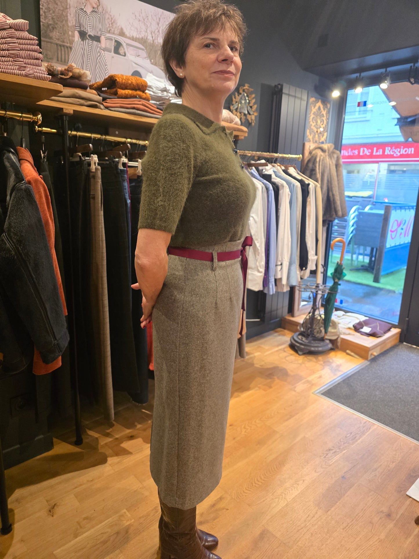 Jupe crayon verte - Prêt-à-Porter