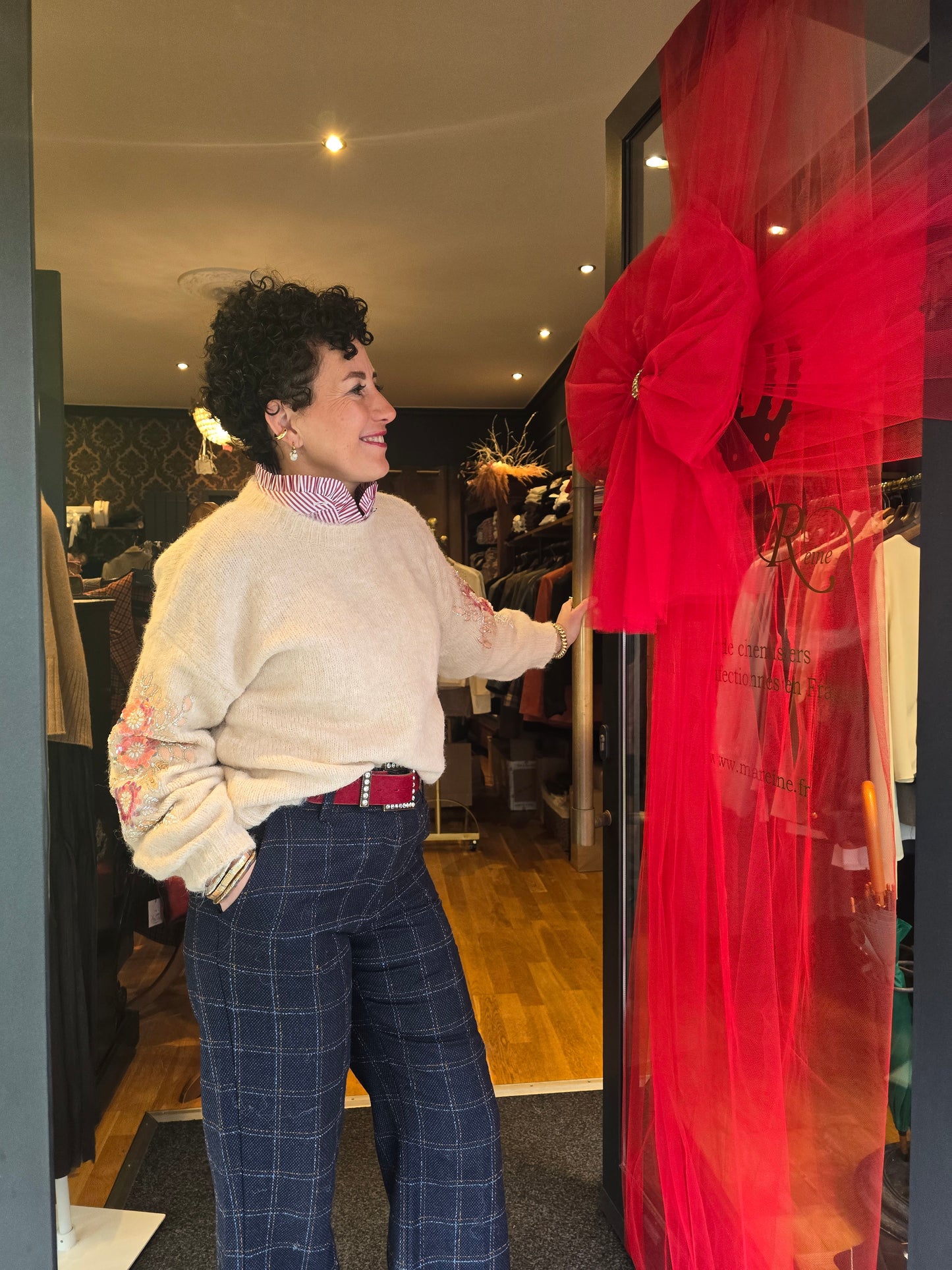 Pull PAILLETTE Ecru - Prêt-à-Porter