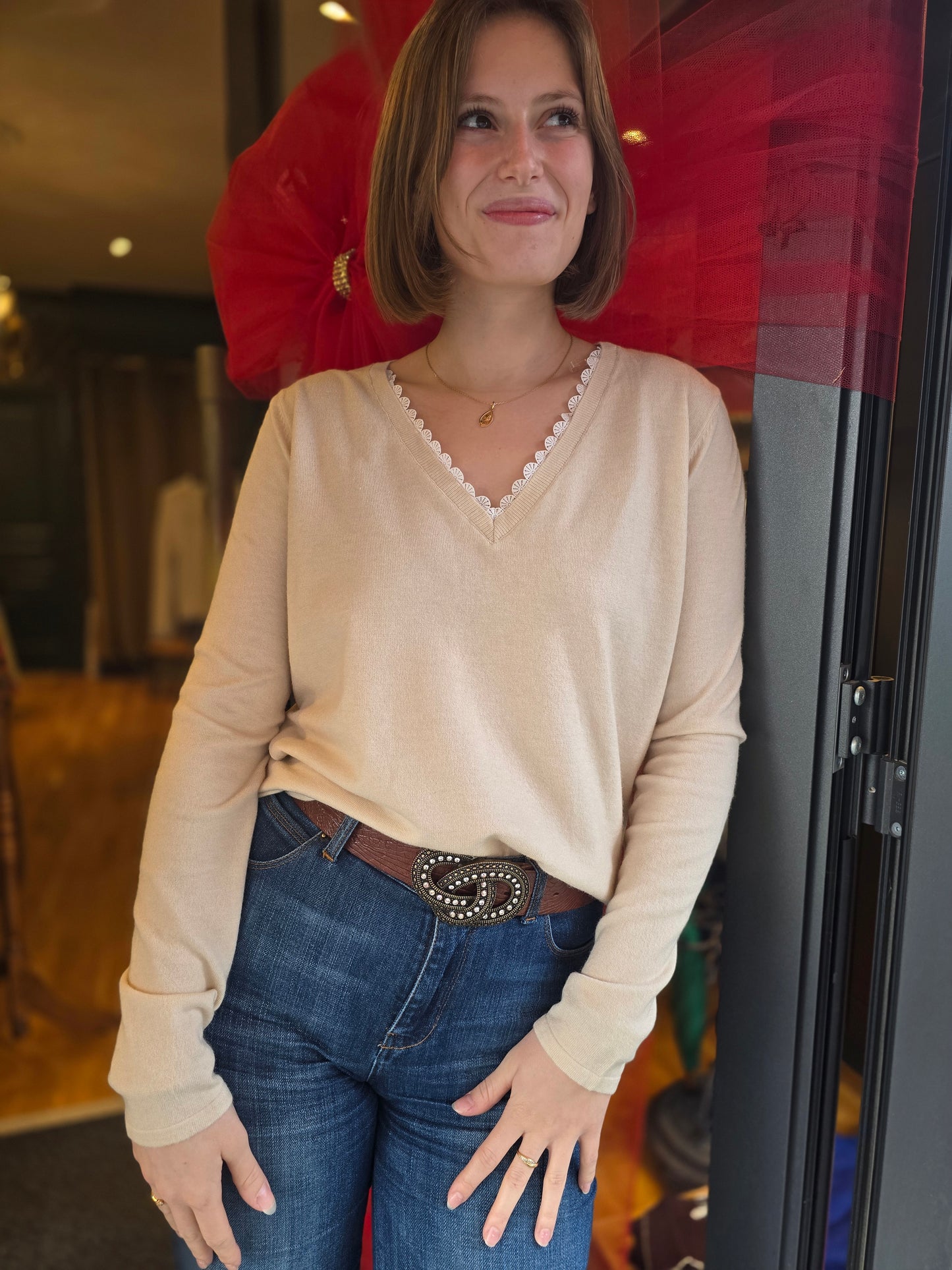 Pull écru croquet - Prêt-à-Porter