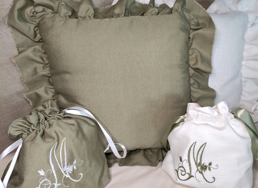 Coussin O TEMPS SUSPENDU - MA REINE - Edition limitée - Fabriqué en France