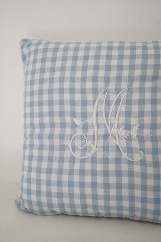 Coussin UN DIMANCHE A LA CAMPAGNE - MA REINE - Fabriqué en France