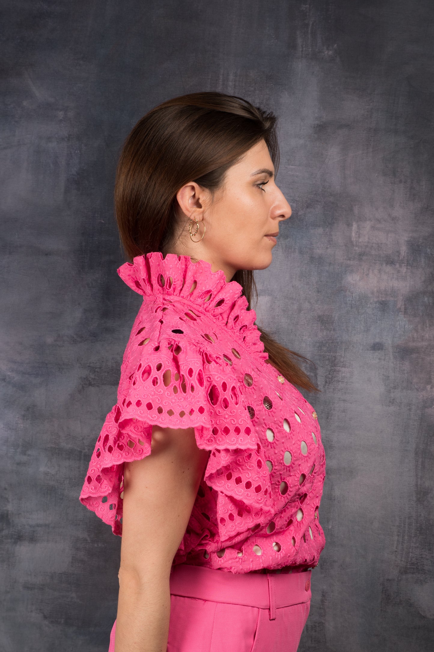 VIOLETT Broderie Rose - Collection MA REINE