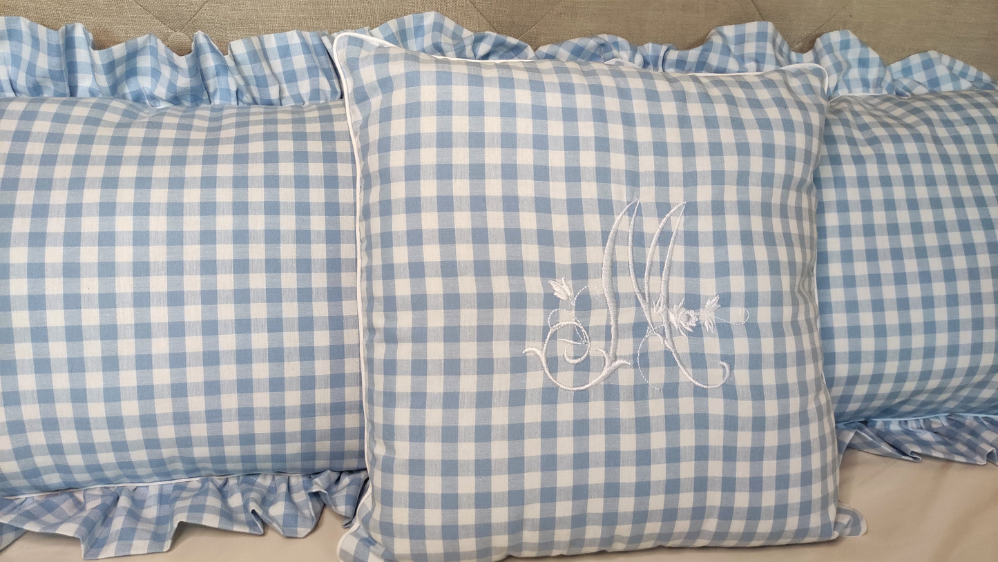 Coussin UN DIMANCHE A LA CAMPAGNE - MA REINE - Fabriqué en France