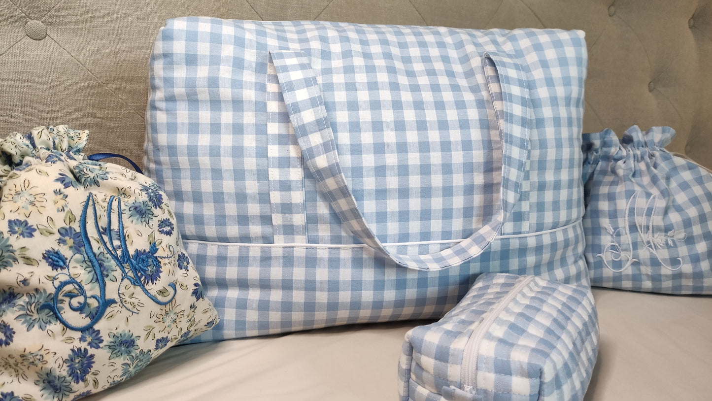Sac week-end UN DIMANCHE A LA CAMPAGNE - MA REINE - Fabriqué en France