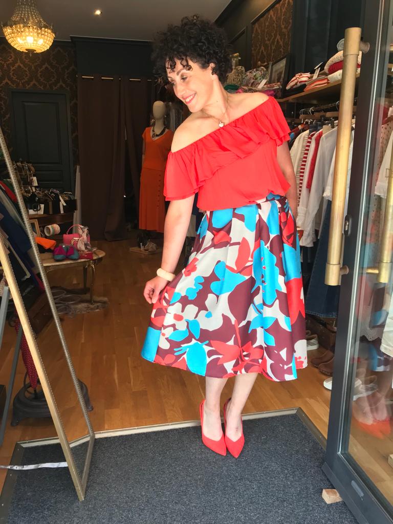 Jupe FLOWER- PRÊT-A-PORTER