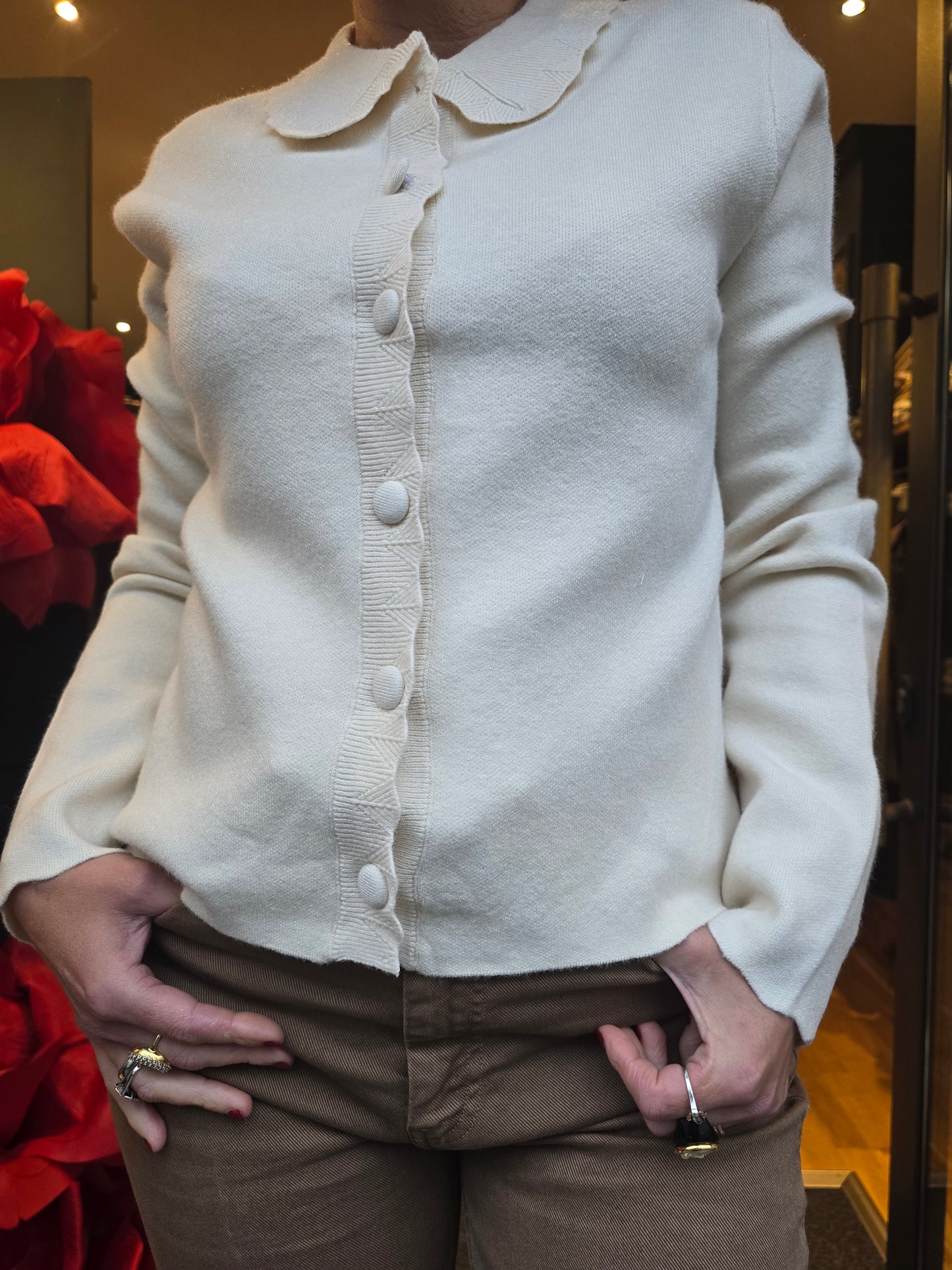 Gilet crème MARIE