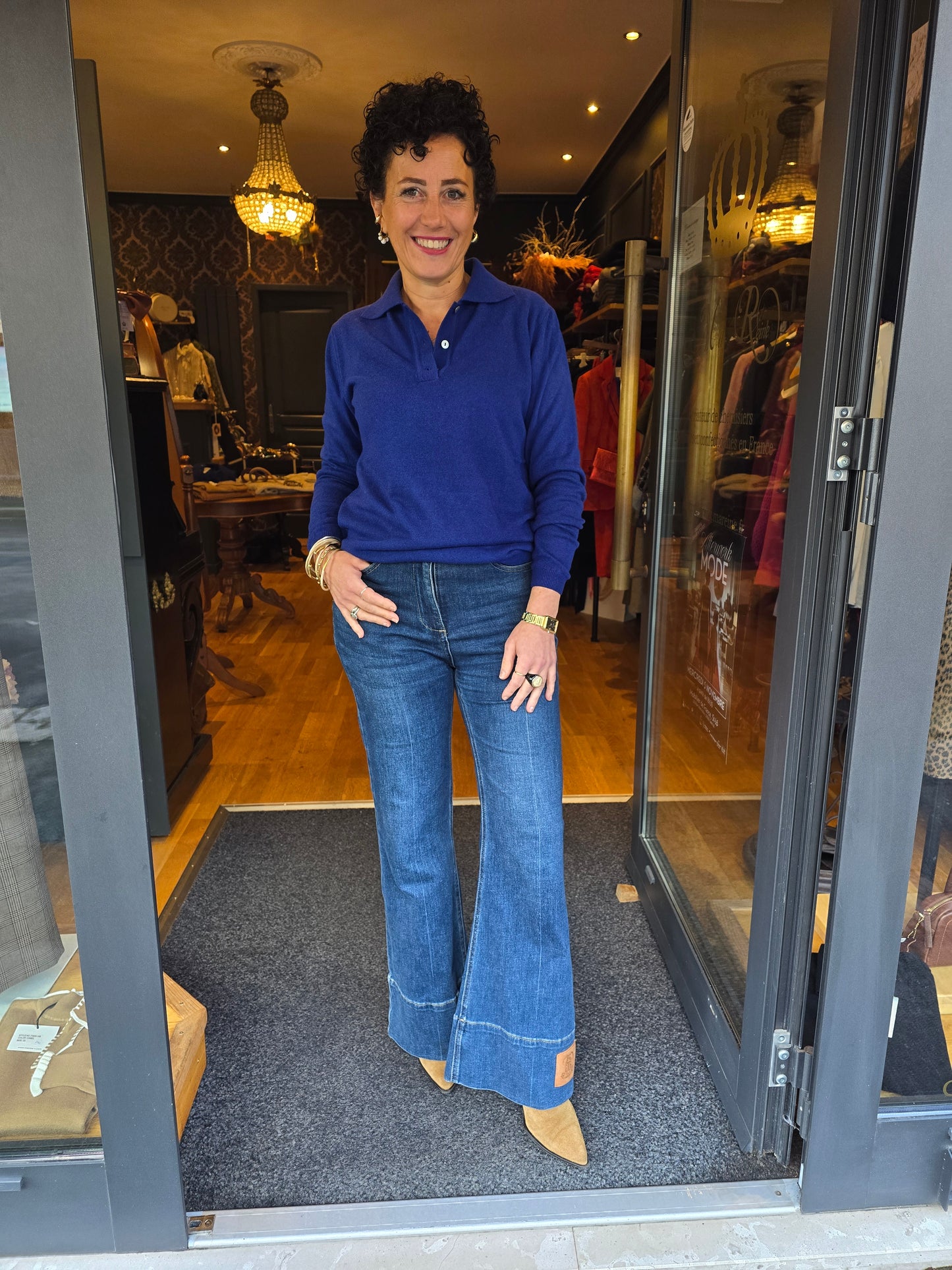 Pull polo bleu- Prêt-à-Porter