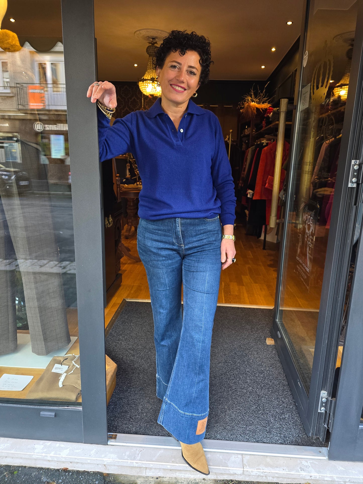 Pull polo bleu- Prêt-à-Porter