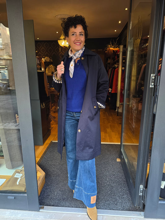 Trench long SARAH Navy