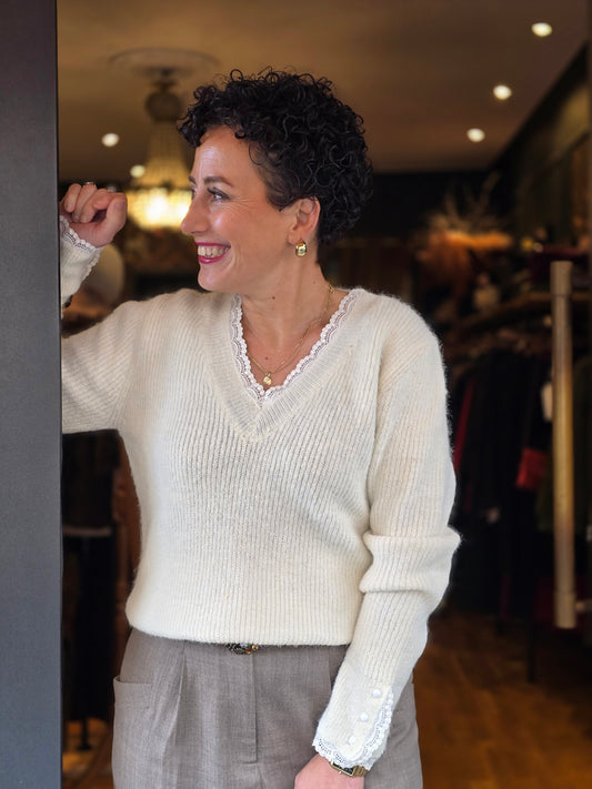 Pull Détail dentelle - Prêt-à-Porter