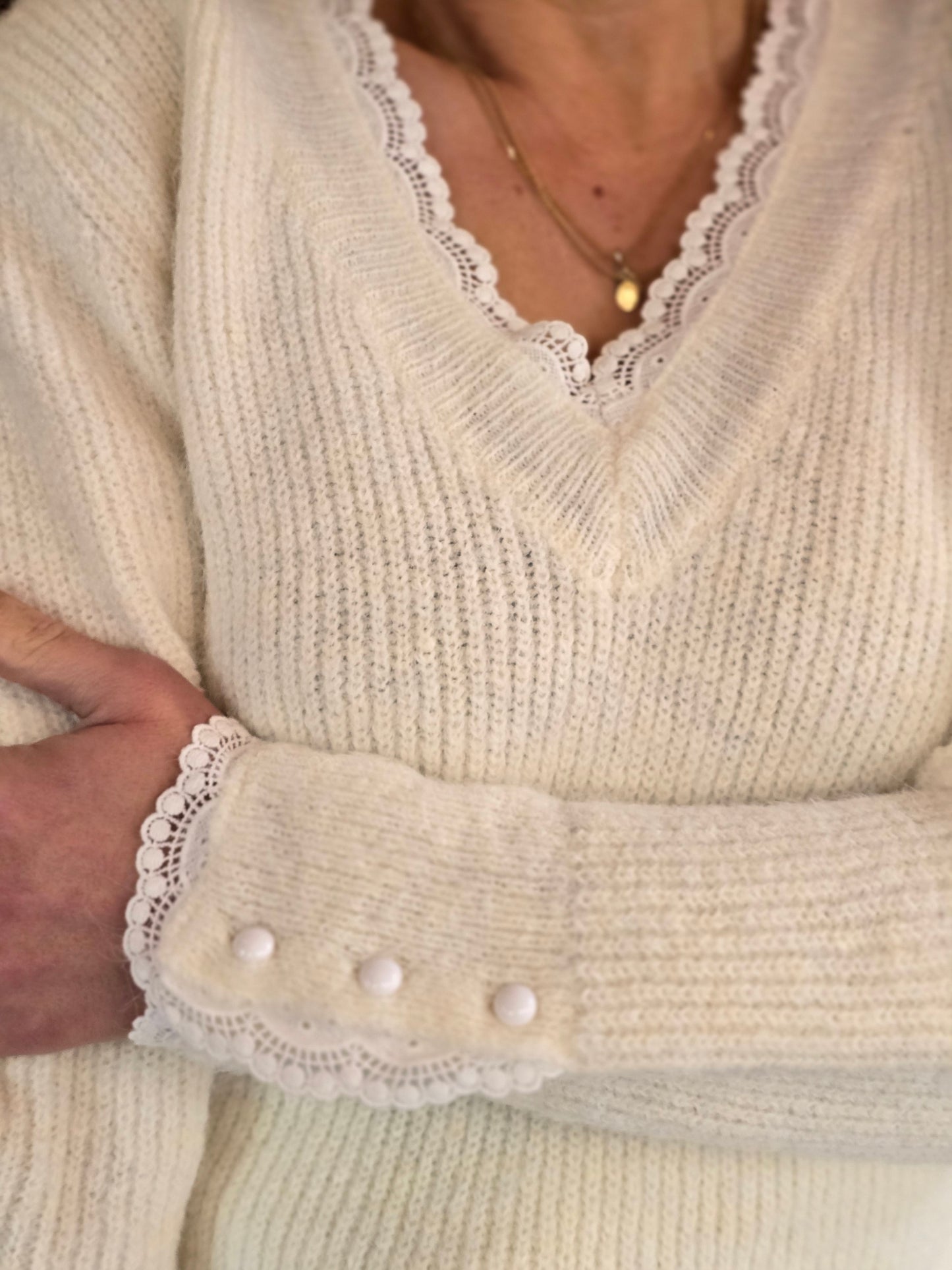 Pull Détail dentelle - Prêt-à-Porter