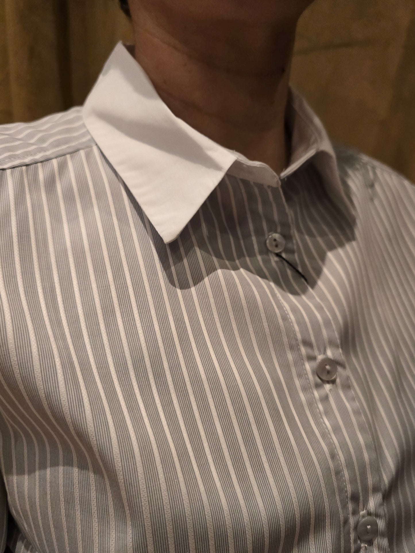 Chemise rayée grise ESPERANCE - MA REINE