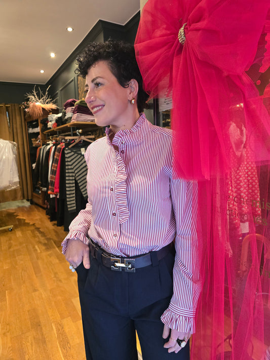 Chemise Bordeaux FLORINE - MA REINE Collection