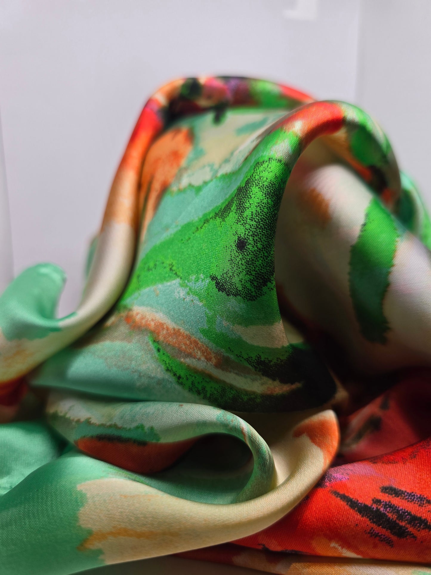 Foulard orange et vert
