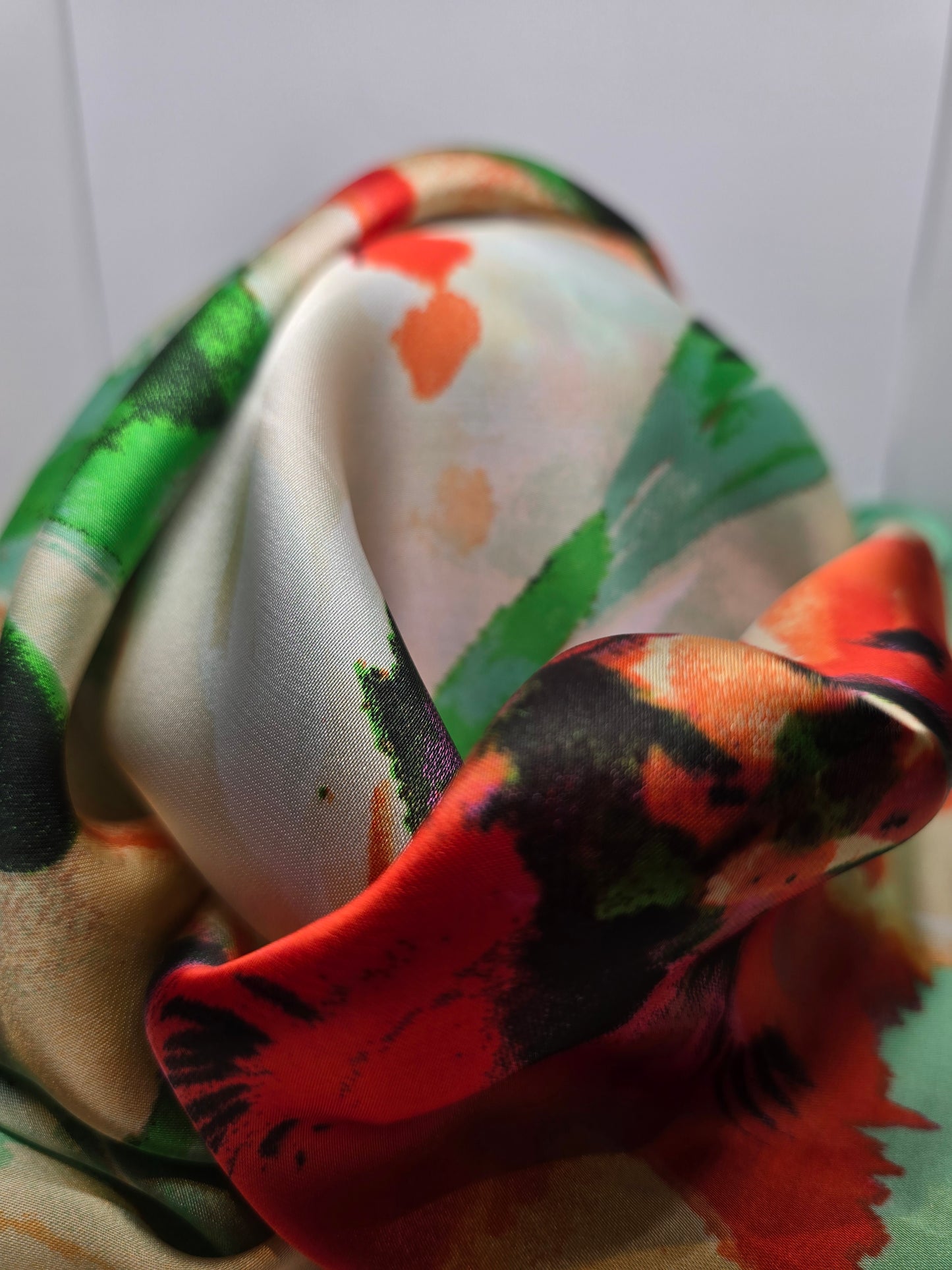 Foulard orange et vert