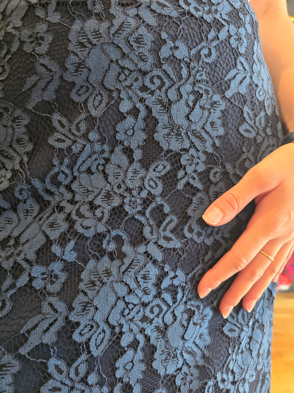 Jupe dentelle Bleue