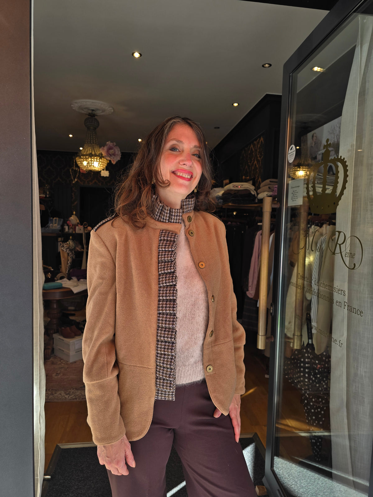 Veste camel REVERIE