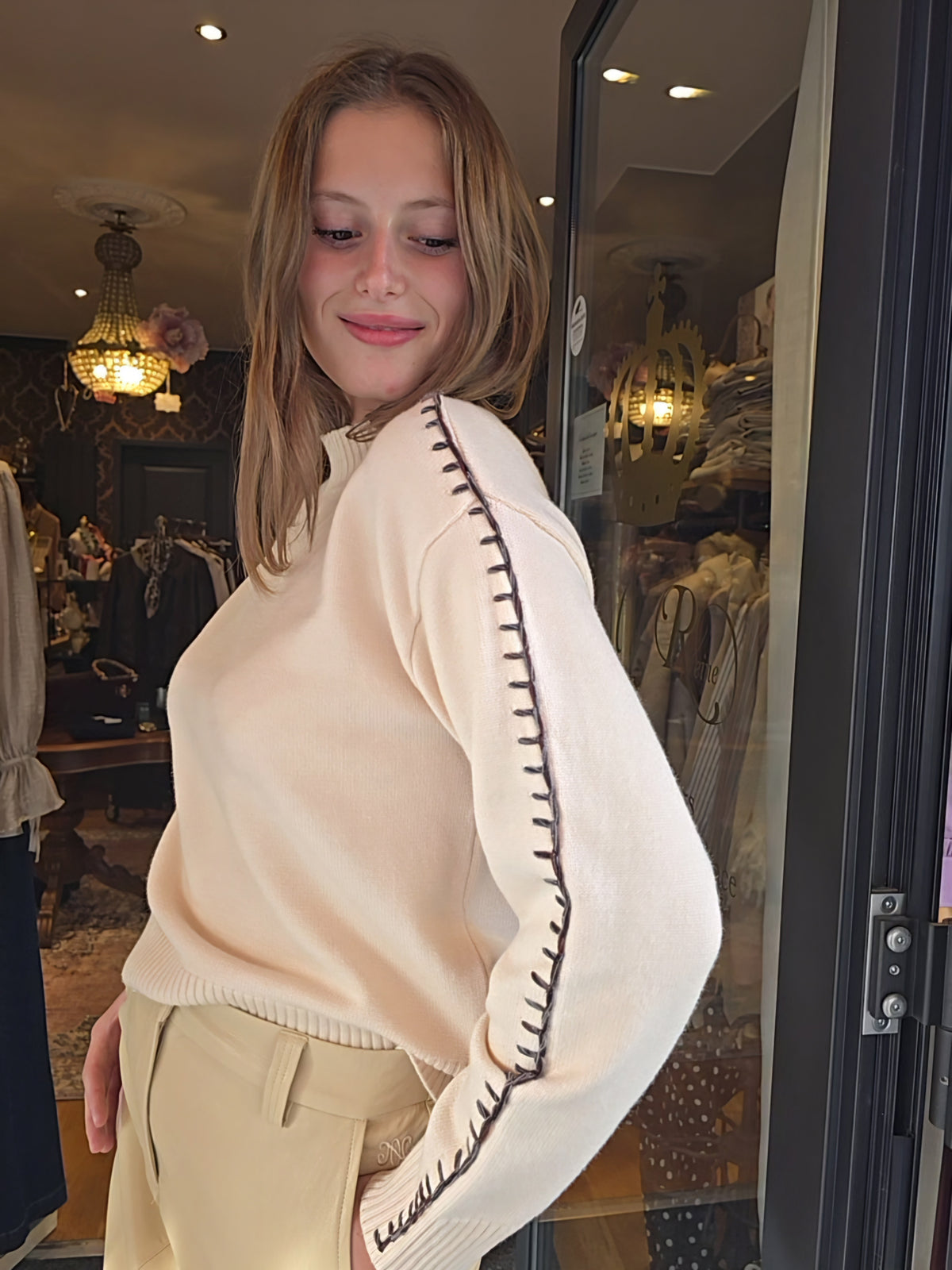 Pull écru NISSA