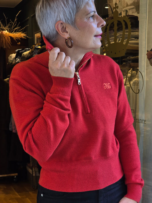 Pull rouge ALCHEMILLE