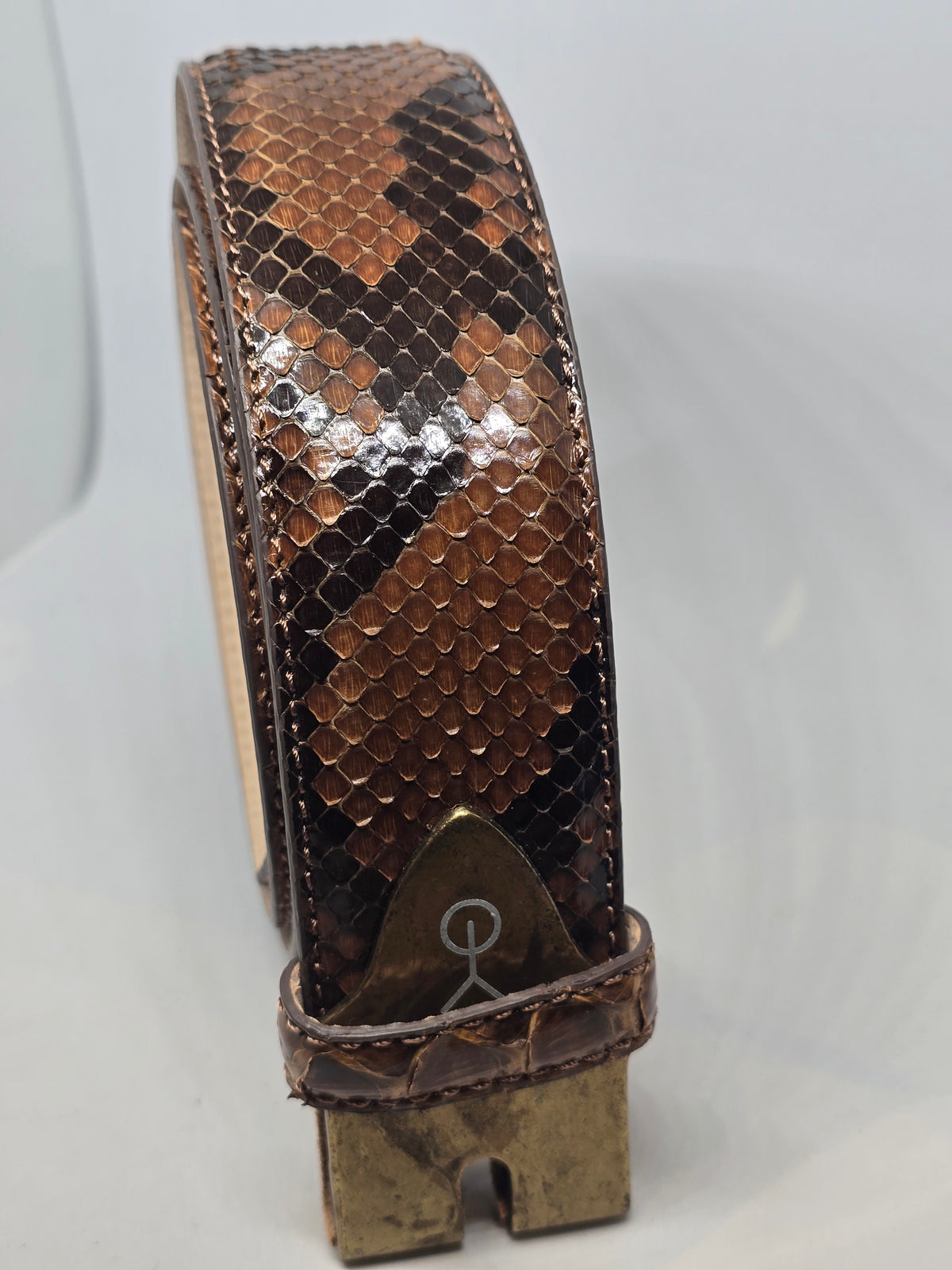 Ceinture marron serpent