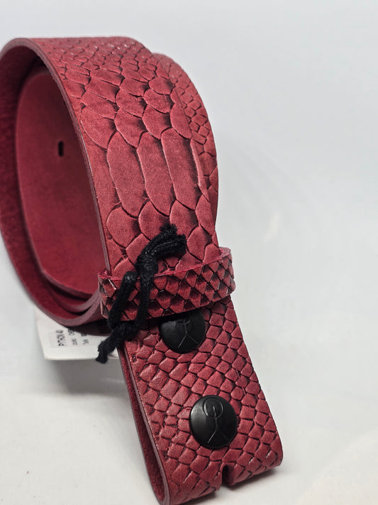 Ceinture cerise croco