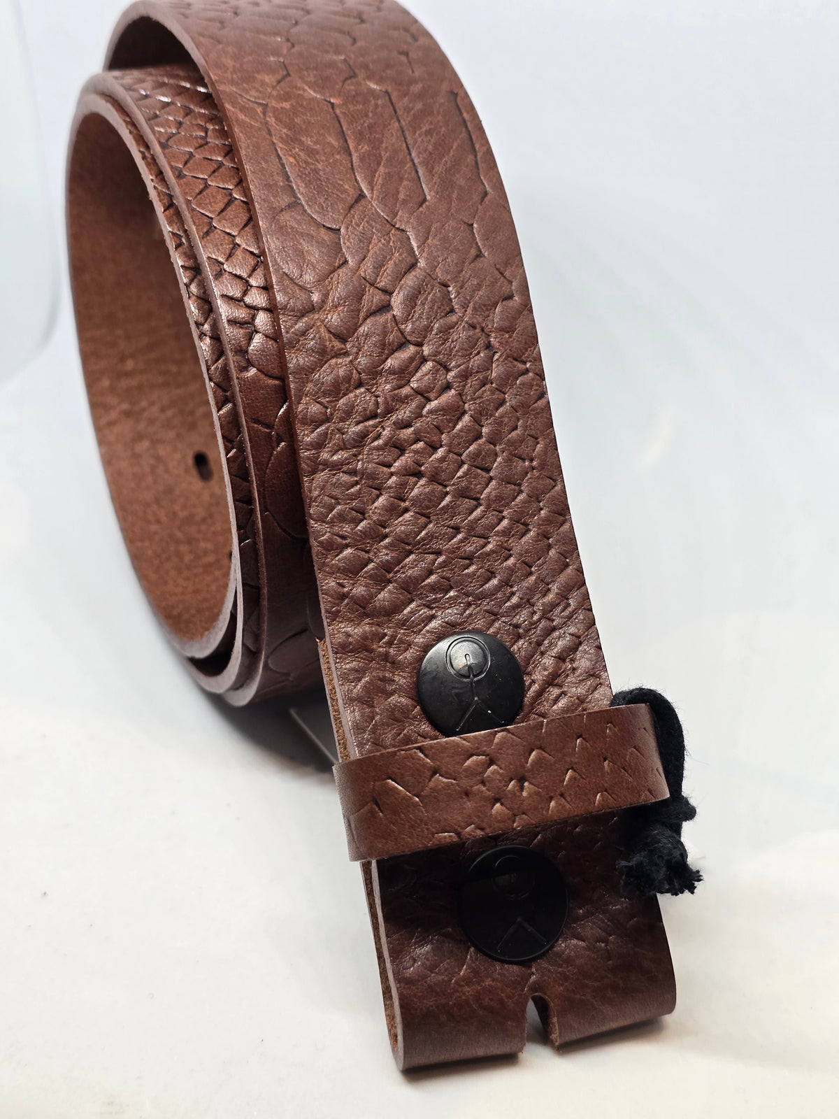 Ceinture marron croco