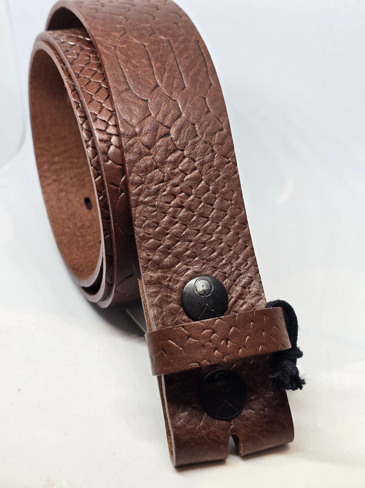 Ceinture marron croco