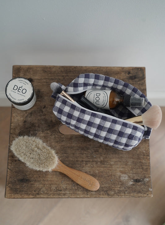 Trousse de toilette UN DIMANCHE A LA CAMPAGNE - MA REINE - Fabriqué en France