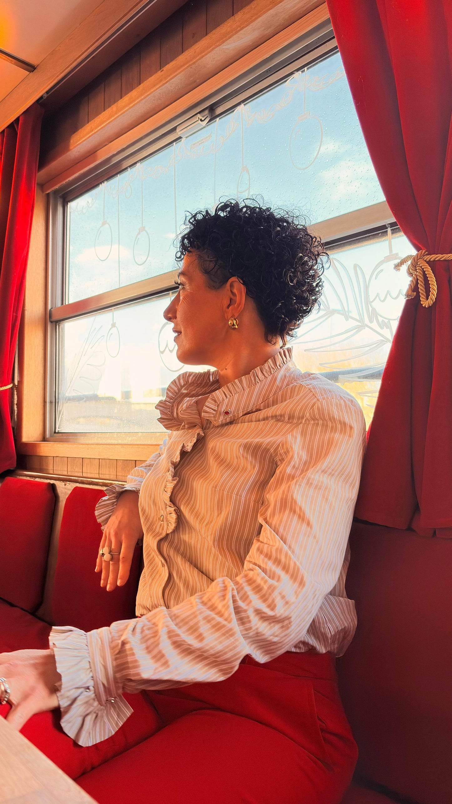 Chemise beige FLORINE - MA REINE Collection