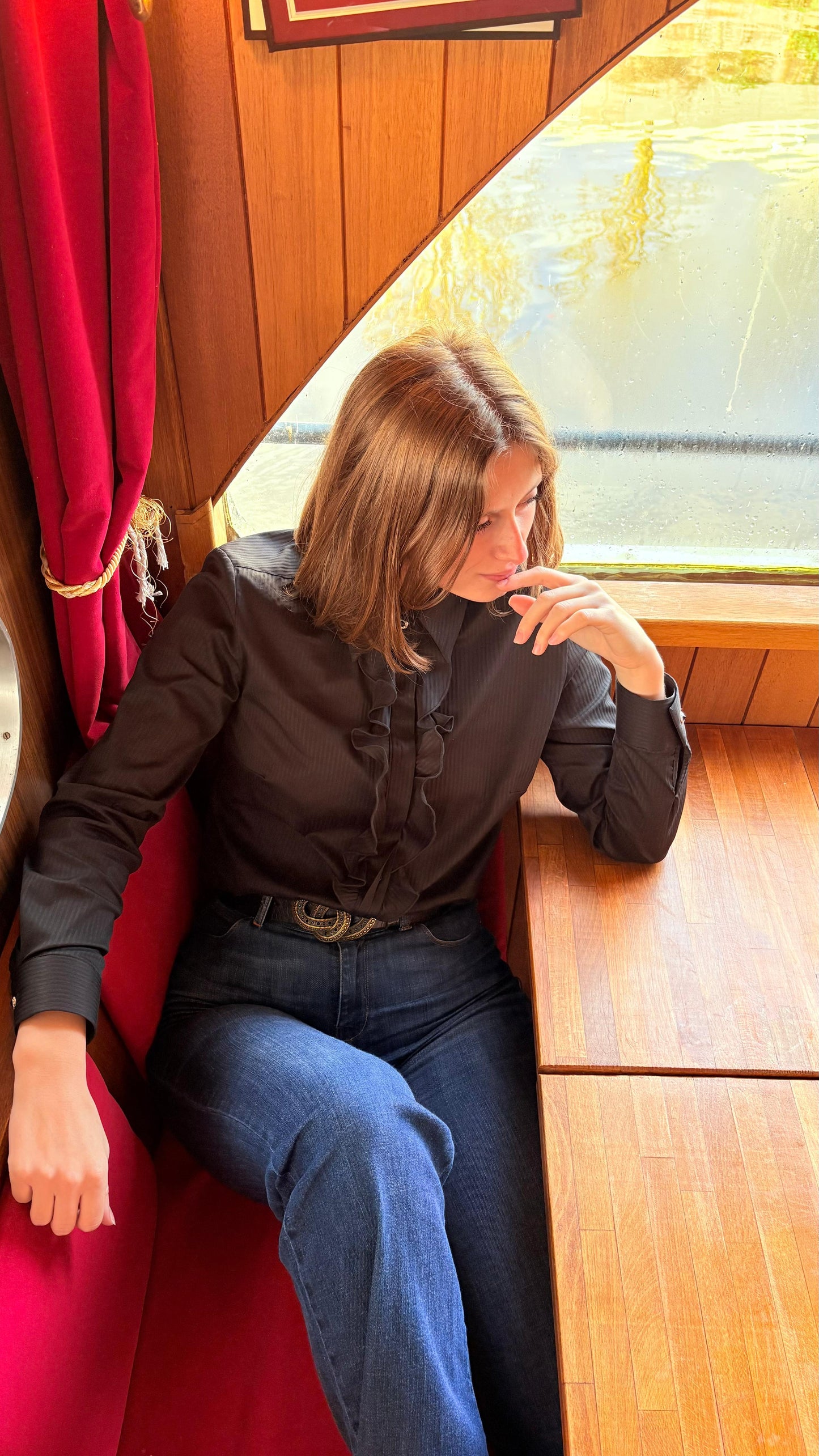 Chemise Navy PRUNE- MA REINE Collection