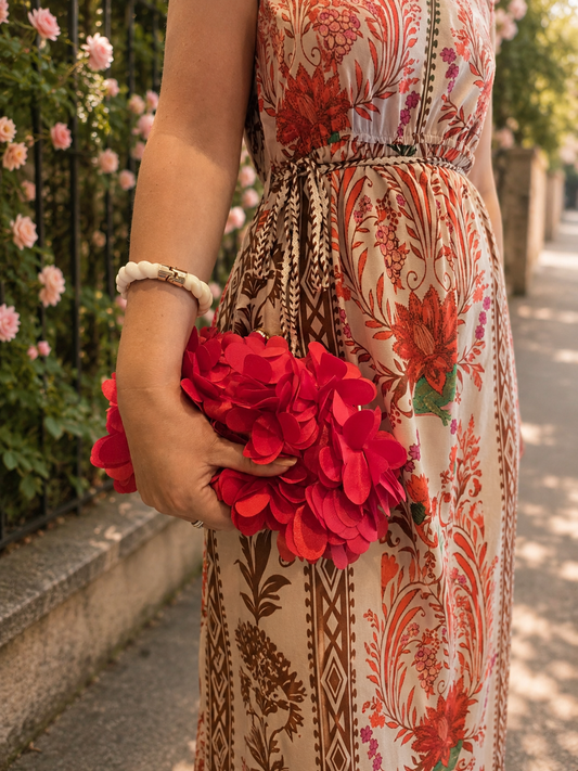 Sac pétales rouge
